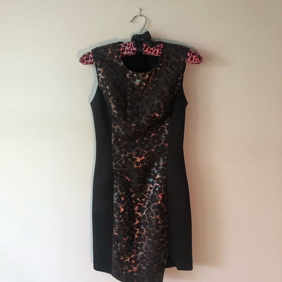 RACHEL Rachel Roy Black Floral Sleeveless Dress - Picture 3 of 6